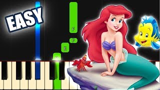 Part of Your World - The Little Mermaid | EASY PIANO TUTORIAL + SHEET MUSIC by Betacustic