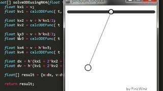 pendulum simulation using Processing