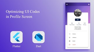 Flutter Tutorial - Profile Screen | UI Code Optimization | Speed Code