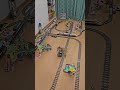 lego trains in perfect sync 4 loop marvel with safe crossings