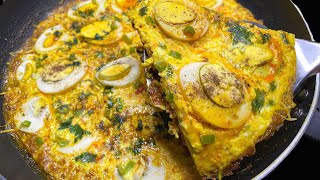 Sehri Special Cheesy Butter Masala Omelette | New omelette recipe Suhoor special recipe👌❤️