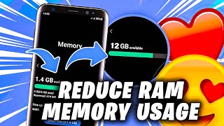 WORKING! How to REDUCE RAM Memory usage (Without root)