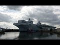 through the eye of a needle... hms prince of wales leaves rosyth dockyard