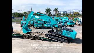 Máy đào bánh xích Kobelco sk330-10, gầu tiêu chuẩn 1.6 khối, máy mới, tốc độ làm việc siêu nhanh.