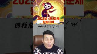 [2025년 원숭이띠 신년운세] 을사년 원숭이띠의 운세는?