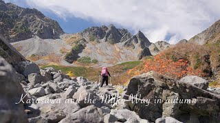 Karasawa and the Milky Way in autumn 秋の涸沢と天の川