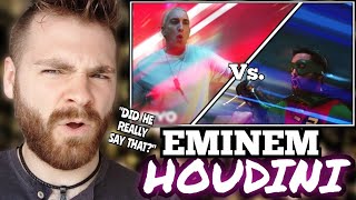 THIS IS BAD!!! OLD EMINEM IS BACK??!! | Eminem - Houdini [Official Music Video] | REACTION!