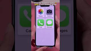How to Enter and Exit Assistive Access on iOS 17 #ios17beta #ios17 #iphonetips #iphone14 #fyp #short