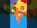 India China and Pakistan friendships vs USA #countryballs #shorts