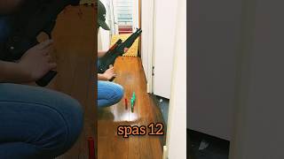 排莢式ショットガン スパス12 実射！ NERF shooting spas12