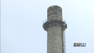 Future of smokestack in front of Blasco Memorial Library under consideration