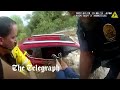 Moment woman rescued from car trapped in floods in Arizona