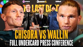 FULL UNDERCARD PRESS CONFERENCE! Derek Chisora vs Otto Wallin | Heaney, Rafferty, Abdullah \u0026 more 🥊