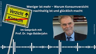 Podcast: Konsum und Konsumverzicht mit Prof. Dr. Ingo Balderjahn