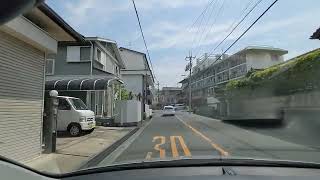 [車載動画]  大阪府 南河内郡 太子町 聖和台四丁目 国道1