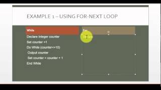 Visual Basic - For Loop - Pseudocode