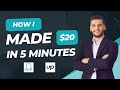 I Earned $20 in 5 minutes Using No Code Web Scraping in 2025