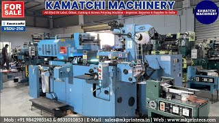 IWASAKI JAPANESE USED IWASAKI VSDU 50 FLATBED LABEL PRINTING MACHINE FOR SALE | KAMATCHI MACHINERY