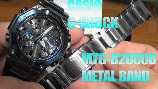 カシオ G-SHOCK MTG-B2000B 純正METAL BAND取付