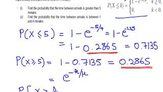 Exponential Distribution - Worked Example