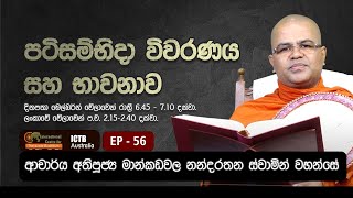 වස්සානේ පටිසම්භිදා විවරණය සහ භාවනාව | EP 56 | 18 09 2024 | Dr. Mankadawala Nandarathana Thero |