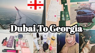 Dubai To Georgia 🇬🇪 || Trip To Georgia 2024 || Travel Packing Essentials & Tips ||  Travel Vlog