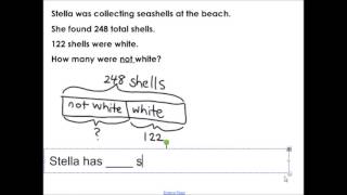 Second Grade Unit 4 Bar Models Add and Subtract with Missing Parts