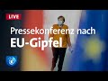 EU-Gipfel: Pressekonferenz von Merkel u. a. zu Corona-Impfstrategie