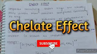 |Chelate Effect| Thermodynamic origin of chelate Effect| inorganic chemistry| Msc \u0026 Bsc notes