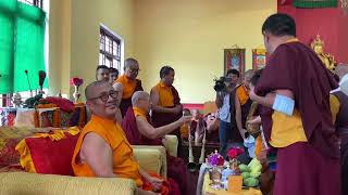 Nechhen Hyolmo Mani Amaa chokpa dora Rinporche lai swagat gariko Buddha Dharma chakra dip monastery