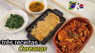 TRÊS RECEITAS COREANAS. FÁCIL E RÁPIDO