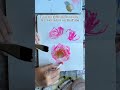 Exploring Daniel Smith Watercolor Sticks this week #paintingflowers #artwork #watercolor