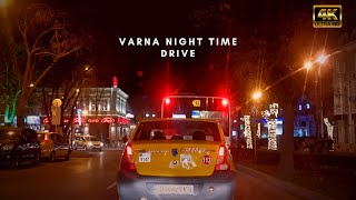 Varna 4K - Night Drive | Night Jazz Playing ♬ 🎧