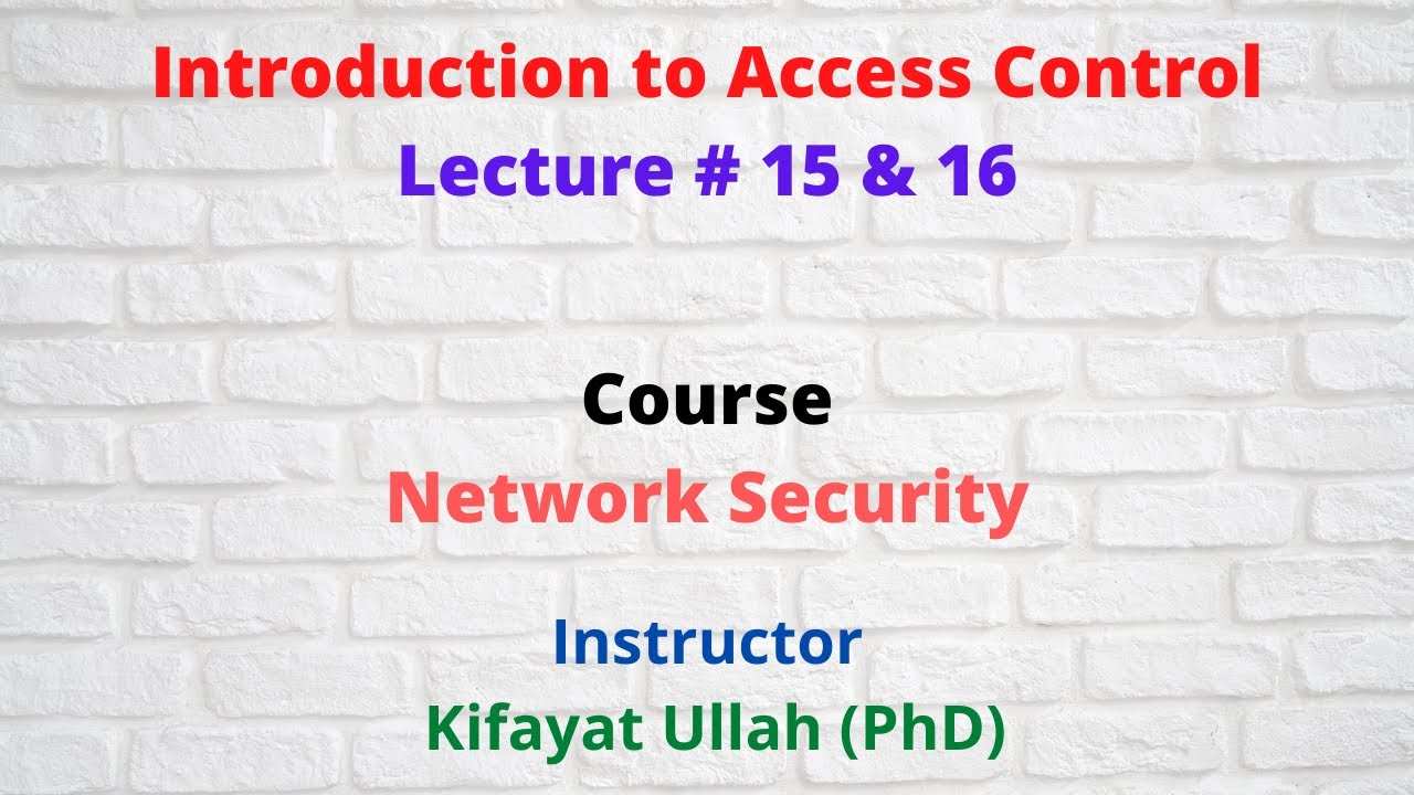 Introduction To Access Control - YouTube