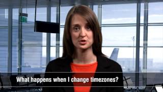 What happens when I change timezones?