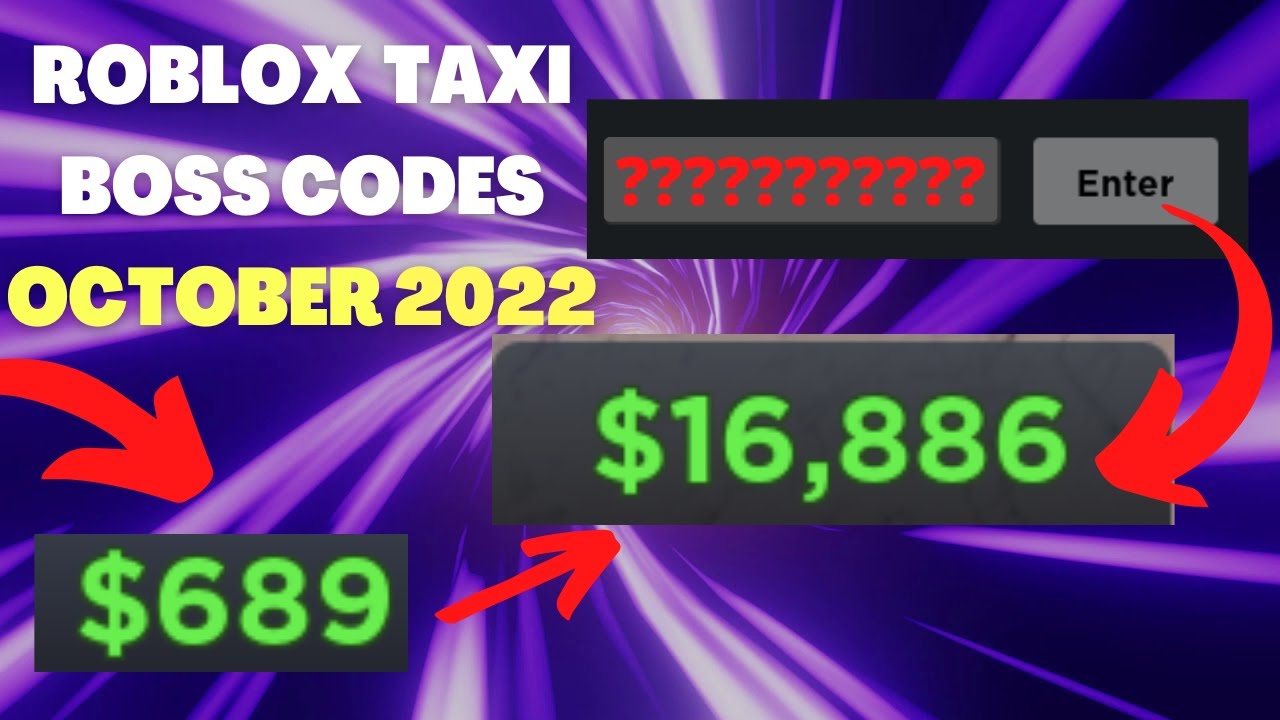 ROBLOX TAXI BOSS *NEW* OCTOBER CODES | ROBLOX TAXI BOSS OCTOBER CODES ...