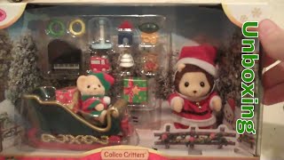 Calico Critters / Sylvanian Families Mr. Lion's Winter Sleigh