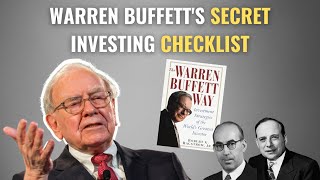 Warren Buffett's Secret Investing Checklist | The Warren Buffett Way Summary