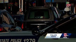 Funeral services get underway for Waltham officer