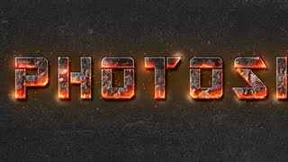 Fire Text Effect Photoshop cs6 tutorial