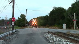 CSX M641 w/ CSX 3308 and CSX 3216 at Wabash Avenue #2 in Lafayette, Indiana