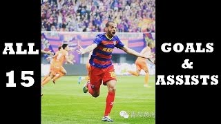 Yuri de Souza ● All 15 Goals \u0026 Assists ● China League One 2016