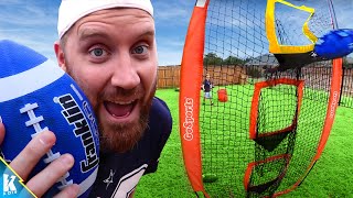 We Built an NFL Football Obstacle Course in our Backyard!