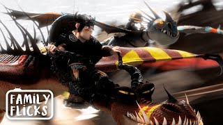 Dragon Racing (Opening Scene) | How To Train Your Dragon 2 (2014) | Family Flicks