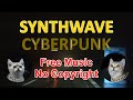 Cats RELAX and SLEEPY, free music, no copyright. Synthwave. Cyberpunk. Endless Lights_Creatormix.