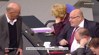 Bundestagsdebatte zum Bundeshaushalt - Wirtschaft und Energie am 26.11.19