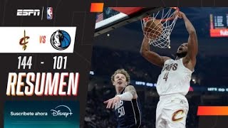 PALIZA DE LOS CAVS ANTE UNOS GOLPEADOS MAVERICKS EN CASA | Cleveland 144-101 Dallas | RESUMEN