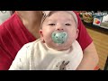 day in the life with 4 month old baby first use pacifier u0026 tummy time