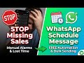 Free WhatsApp Schedule Message Tool (2025 Tutorial)  | Auto-Send Bulk Messages