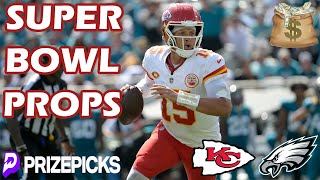 PRIZEPICKS NFL PICKS | SUPER BOWL LIX | CHIEFS EAGLES | NFL PLAYER PROPS PICKS | SUPER BOWL BETS